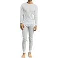 thumbnail image 1 of Knocker Men's 2-Piece Long Johns Thermal Underwear Pajama Set (White, 2XL), 1 of 6