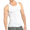thumbnail image 1 of Knocker Men's 3 Tank Top Undershirts A-Shirt - 2XL, 3 White, 1 of 4