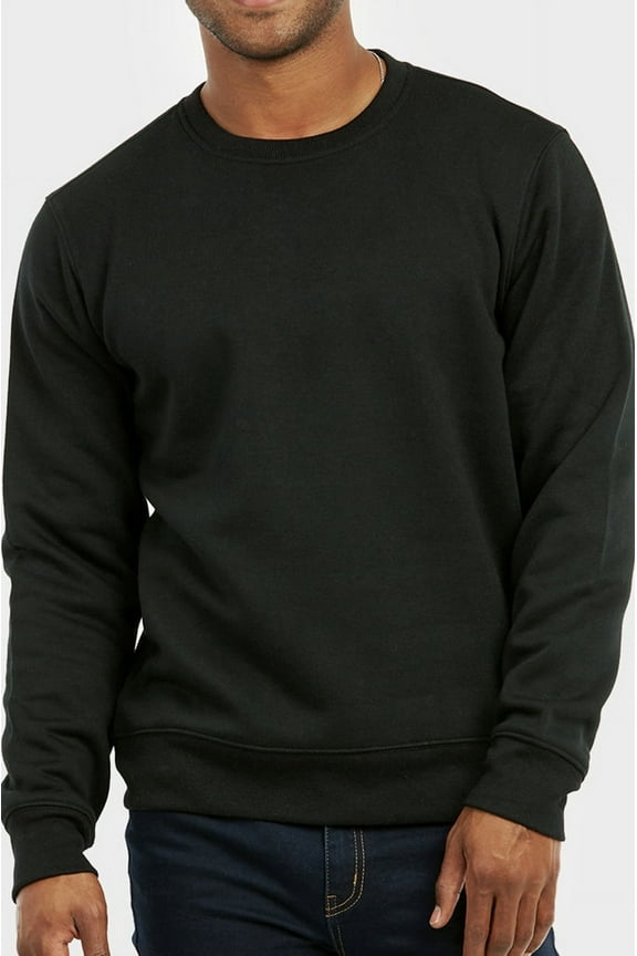 Knocker Men's Crew Neck Heavyweight Cotton Blend Pullover Sweatshirt Top