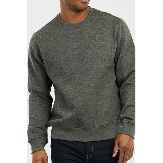 Knocker Men's Crew Neck Heavyweight Cotton Blend Pullover Sweatshirt Top