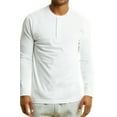 thumbnail image 1 of Knocker Men's Long Sleeve 3-Button Classic Athletic Henley Tee Shirts Top (S-3XL), 1 of 4
