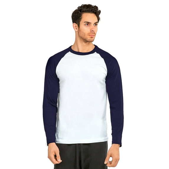 Knocker Men's Long Sleeve Baseball Raglan Shirt