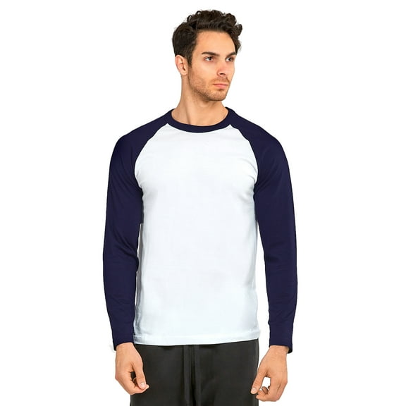 Knocker Men's Long Sleeve Baseball Raglan Shirt
