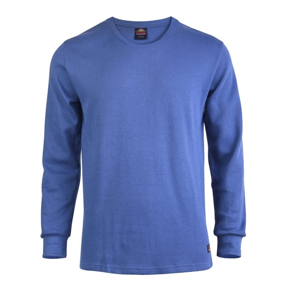 Knocker Men's Medium Weight Waffle Pattern Thermal Shirt Denim