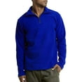 thumbnail image 1 of Knocker Men's & Plus Size Soft Fleece Quarter Zip Pullover Lightweight Sweater Jacket, 1 of 3