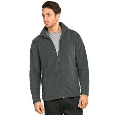 Knocker Men's Soft Fleece Full Zip Up Mid-Weight Winter Warm Sweater Jacket