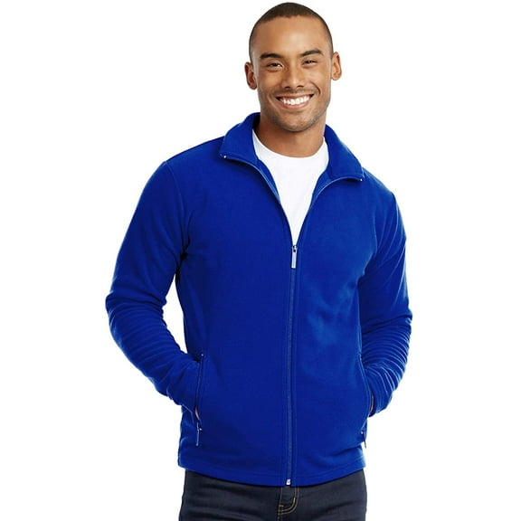 Knocker Men's Soft Fleece Full Zip Up Mid-Weight Winter Warm Sweater Jacket