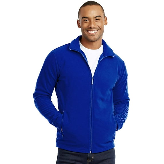 Knocker Men's Soft Fleece Full Zip Up Mid-Weight Winter Warm Sweater Jacket