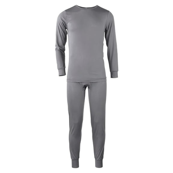 Knocker Men's Soft Fleece Warm Base Thermal Top & Bottom Underwear Longewear Layer set