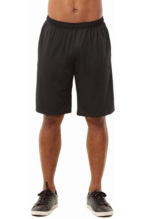 Sports Shorts - Men's Lightweight Loose Fit Athletic Sports Shorts 2XL, Black 2 Pack