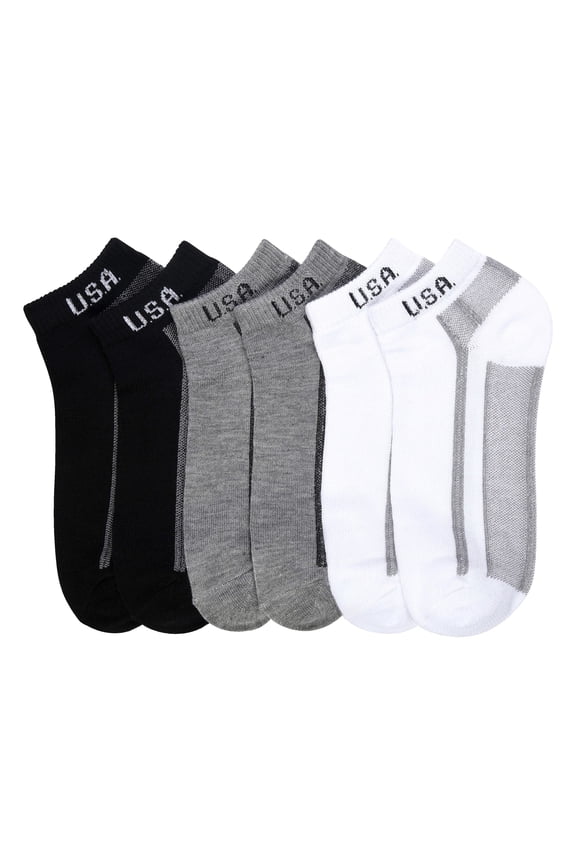 U.S.A. Band Printed Low Cut Spandex Casual Socks