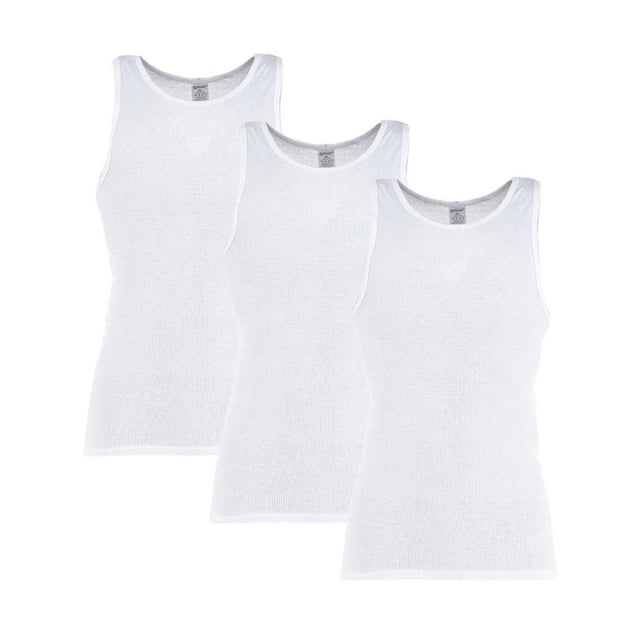 Knocker White Basic A-Shirts (3 Pack) (Men Big & Tall)