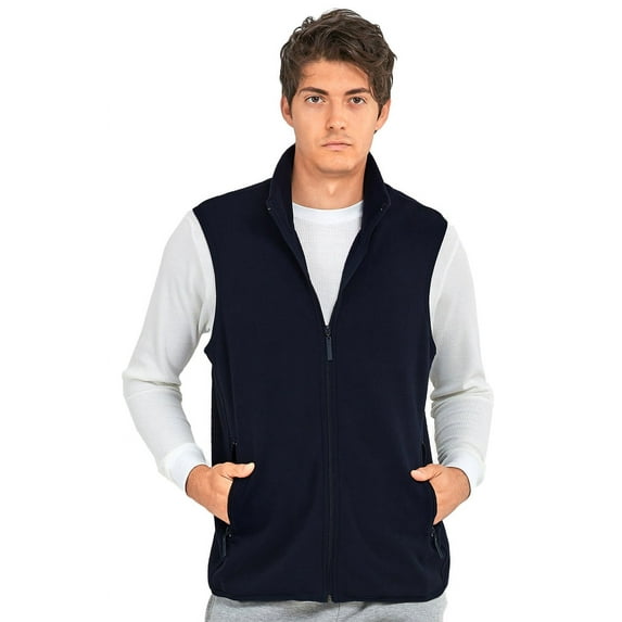 Knocker's Men's Outdoor Sleeveless Polar Soft Fleece Full-Zip Up Lightwight Vest Jacket
