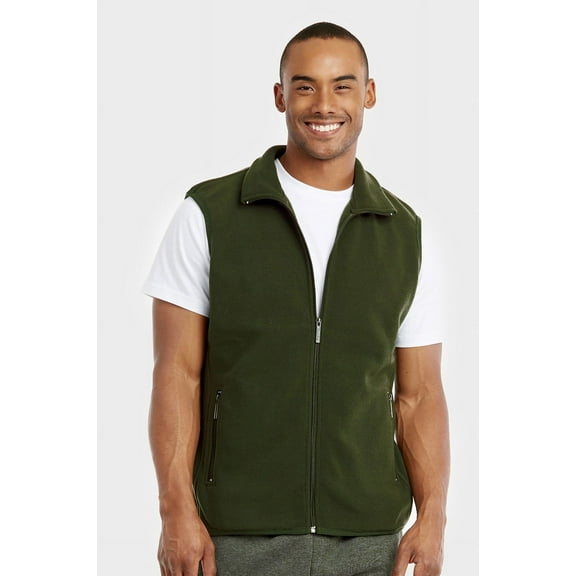 Knocker's Men's Outdoor Sleeveless Polar Soft Fleece Full-Zip Up Lightwight Vest Jacket
