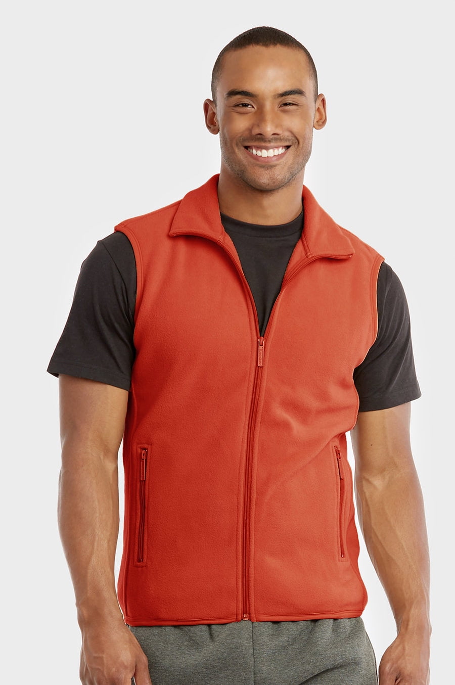 Knocker's Men's Outdoor Sleeveless Polar Soft Fleece Full-Zip Up ...