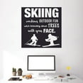 thumbnail image 1 of Knocking Down Trees Snow Skiing Ski Motivation Quote Wall Sticker Art Decal for Girls Boys Room Bedroom Outdoor Sports Garage House Fun Home Decor Stickers Wall Art Vinyl Decoration Size (10x10 inch), 1 of 3