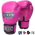 thumbnail image 1 of Knockout Boxing Gloves for Men Women, Muay Thai MMA Kickboxing Home Gym Training, Sparing Gloves Pair with Premium Ventilated Palm, 1 of 1