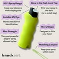 thumbnail image 1 of Knockout Pepper Spray - Electric Lime - Wavy Silicone Case Design - Portable Pepper Spray w/Invisible UV Dye - Stylish & Functional - Glow in The Dark Top - Includes Matching Lanyard, 1 of 7