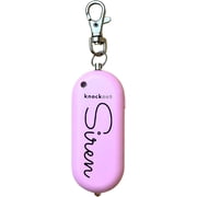 Knockout Siren - Blush - Personal Security Alarm Keychain - Rechargeable - Easy to Use - Super Loud - 130 DB - LED Flashlight - Emergency Safety Alarm for Women, Men, Children, Elderly - TSA Approved
