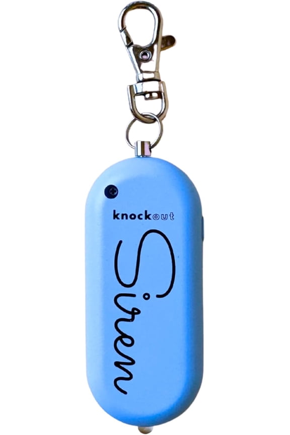 Siren - Periwinkle - Personal Security Alarm Keychain - Rechargeable - Easy to Use - Super Loud,130 DB, LED Flashlight, Emergency Safety Alarm for Adults - TSA Approved