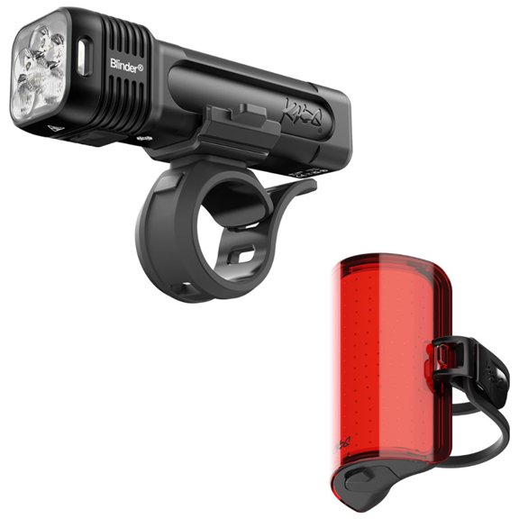 Knog Blinder 1400/Cobber Reflex Lights, Front/Rear Set, Blk