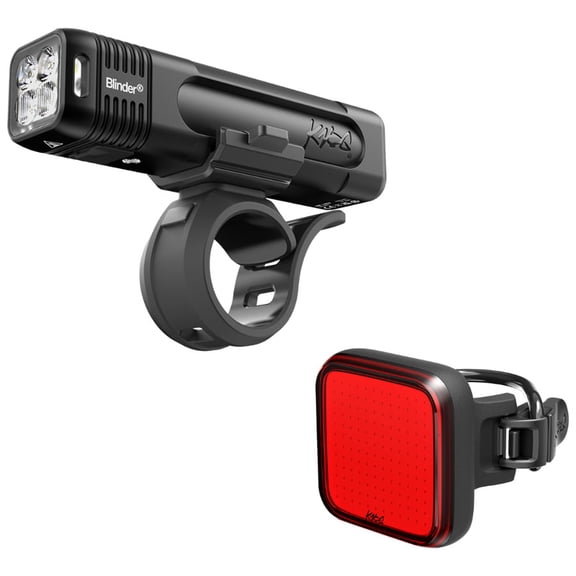 Knog Blinder 700/Blinder 100 Lights, Front/Rear Set, Black