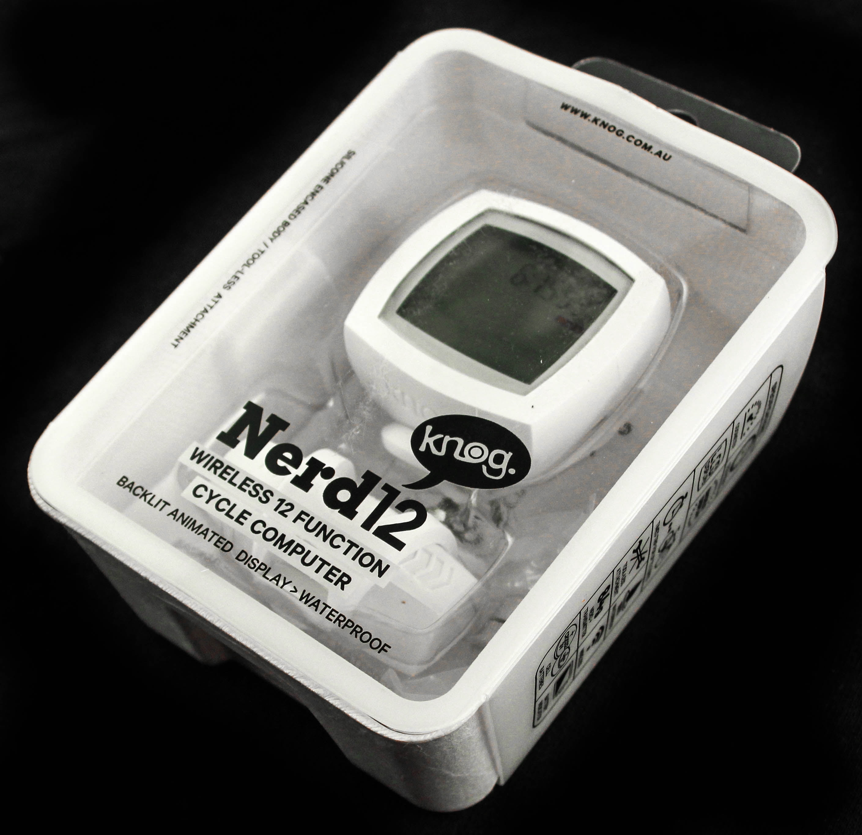 Knog Nerd 12 Function Wireless Bike Computer / Speedometer White NEW ...