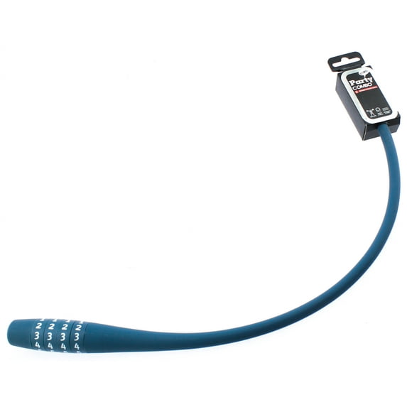 Knog Party Combo 620mm Cable Combination Bike Lock Braided Steel Indigo New