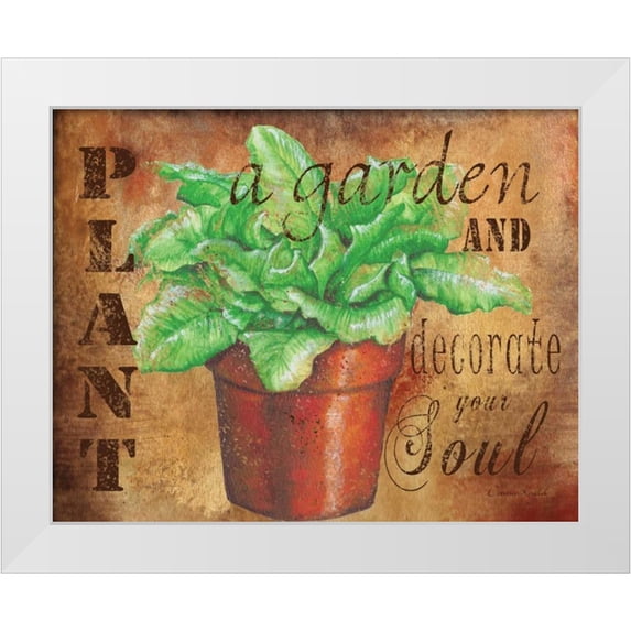 Knold, Donna 18x15 White Modern Wood Framed Museum Art Print Titled - Plant a Garden V