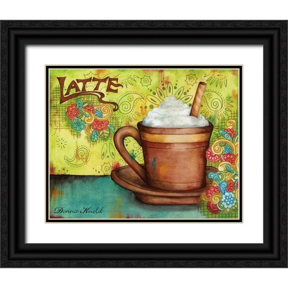 Knold, Donna 24x20 Black Ornate Wood Framed with Double Matting Museum Art Print Titled - Spring Latte