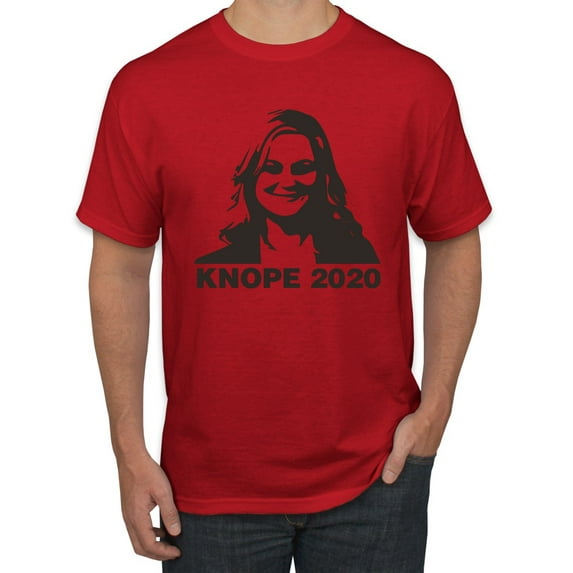 Knope 2020 Parks and Recreation Pop Men's Graphic T-Shirt, Red, Small