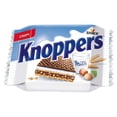 thumbnail image 1 of Knoppers Crispy Milk Hazelnut Wafers 25g (pack of 24), 1 of 4