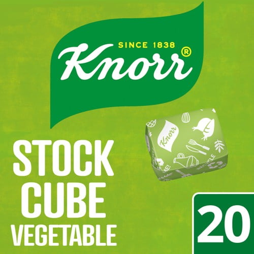 Knorr 20 Vegetable Stock Cubes 20 x 10g, British Import (Pack of 2)
