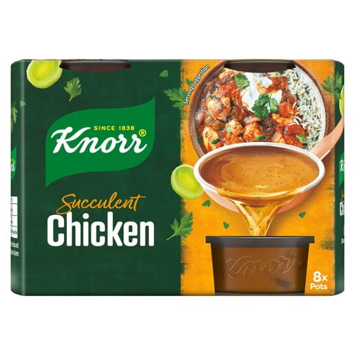 Knorr 8 Chicken Stock Pot 8 x 28g, British Import (Pack of 2)