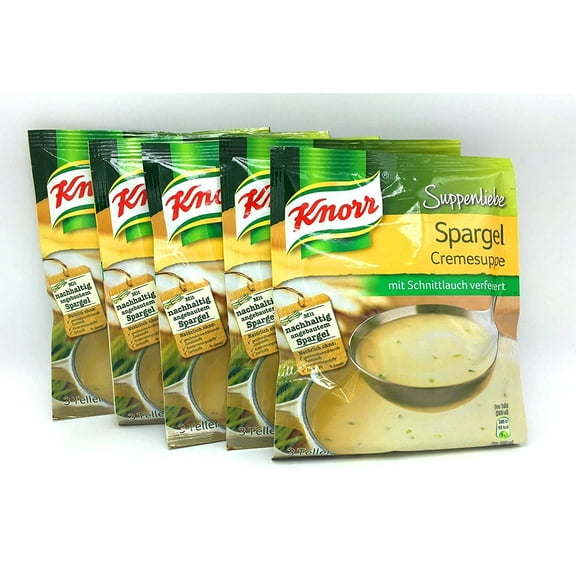 Knorr Asparagus Cream Soup ( Spargel Cremesuppe) 58gr pack of 5