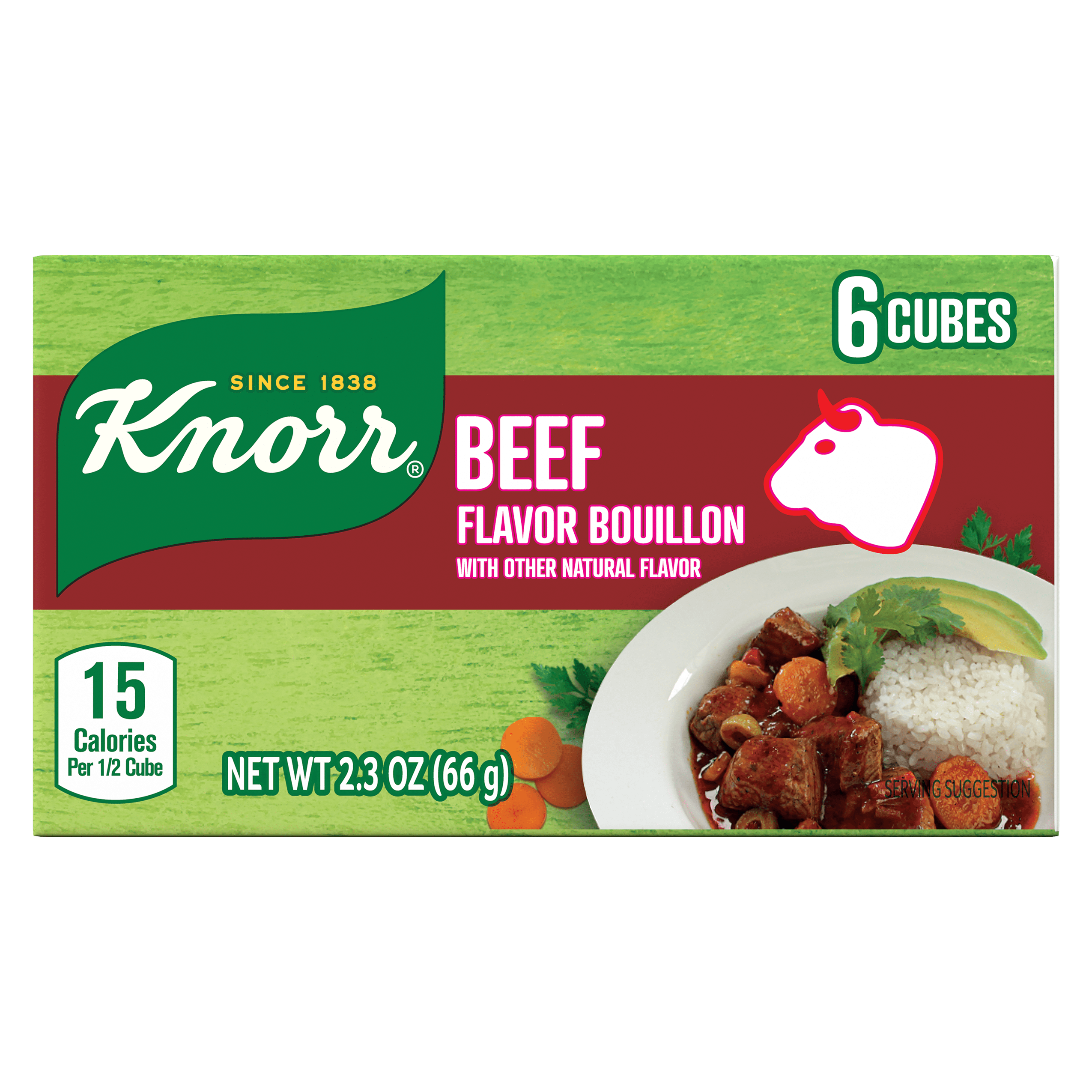 Knorr Beef Bouillon Cubes 6 Count Knorr Caldo con a Res