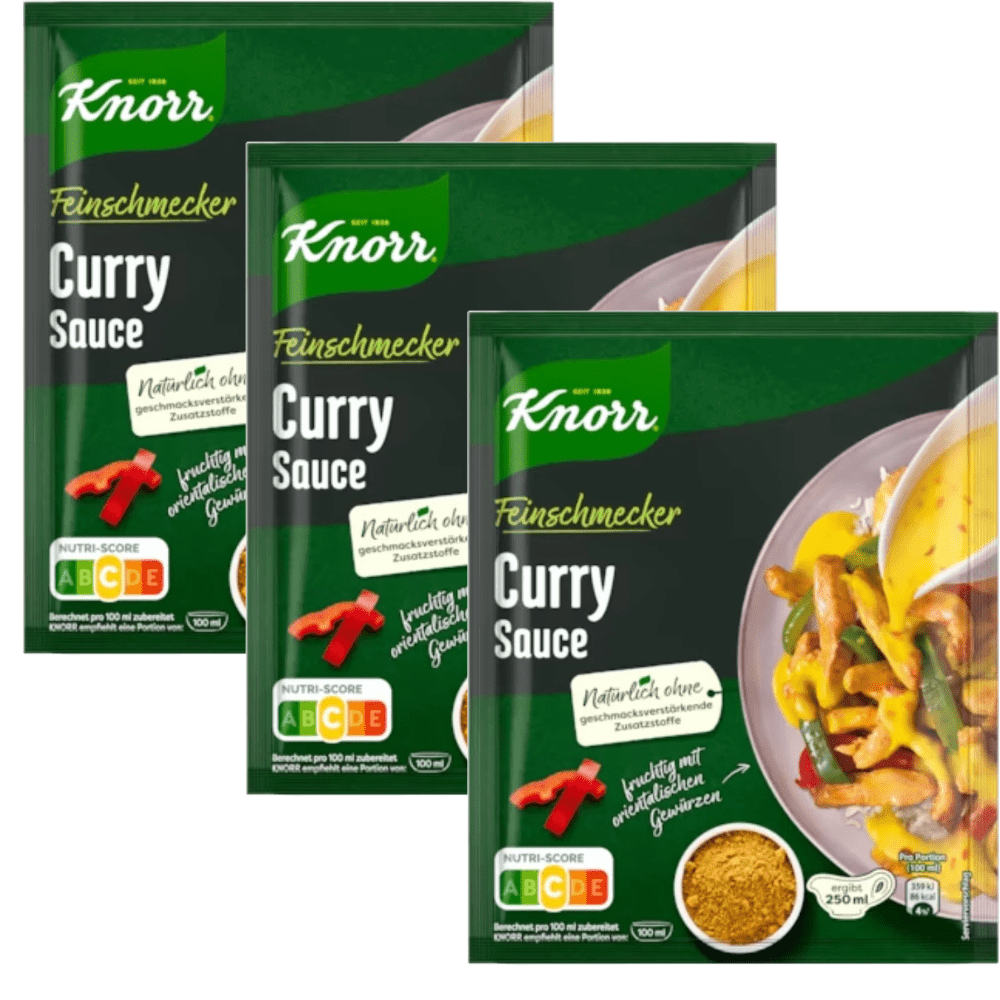 Knorr CURRY Sauce mix spice packet PACK of 3 for 750ml