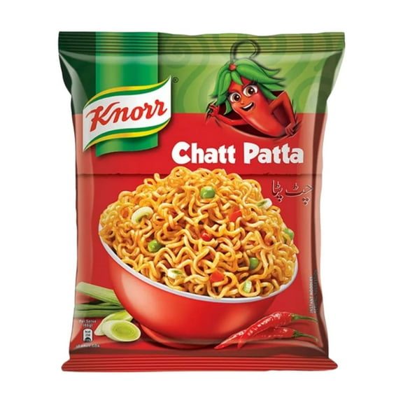 Knorr Chat Patta Noodles Chatpata Flavor, 50 g Pack, Instant Noodles (Pack of 12)