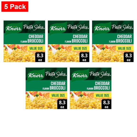 Knorr Cheddar Broccoli Pasta Sides Family Size 8.6 oz - 5 Pack