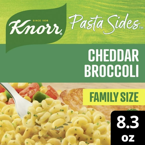 Knorr Cheddar Broccoli Pasta Sides Family Size 8.6 oz - Pack of 2