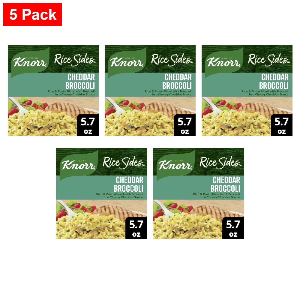 Knorr Cheddar Broccoli Rice Sides 5.7 oz - 5 Pack - Walmart.com
