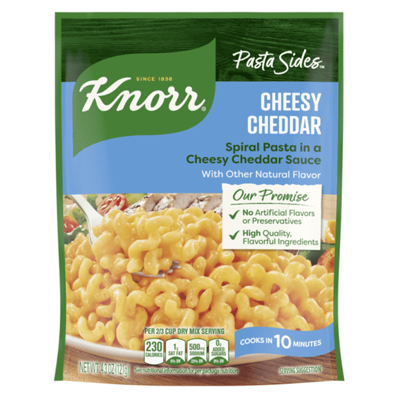 Knorr Cheesy Cheddar Rotini Pasta Sides