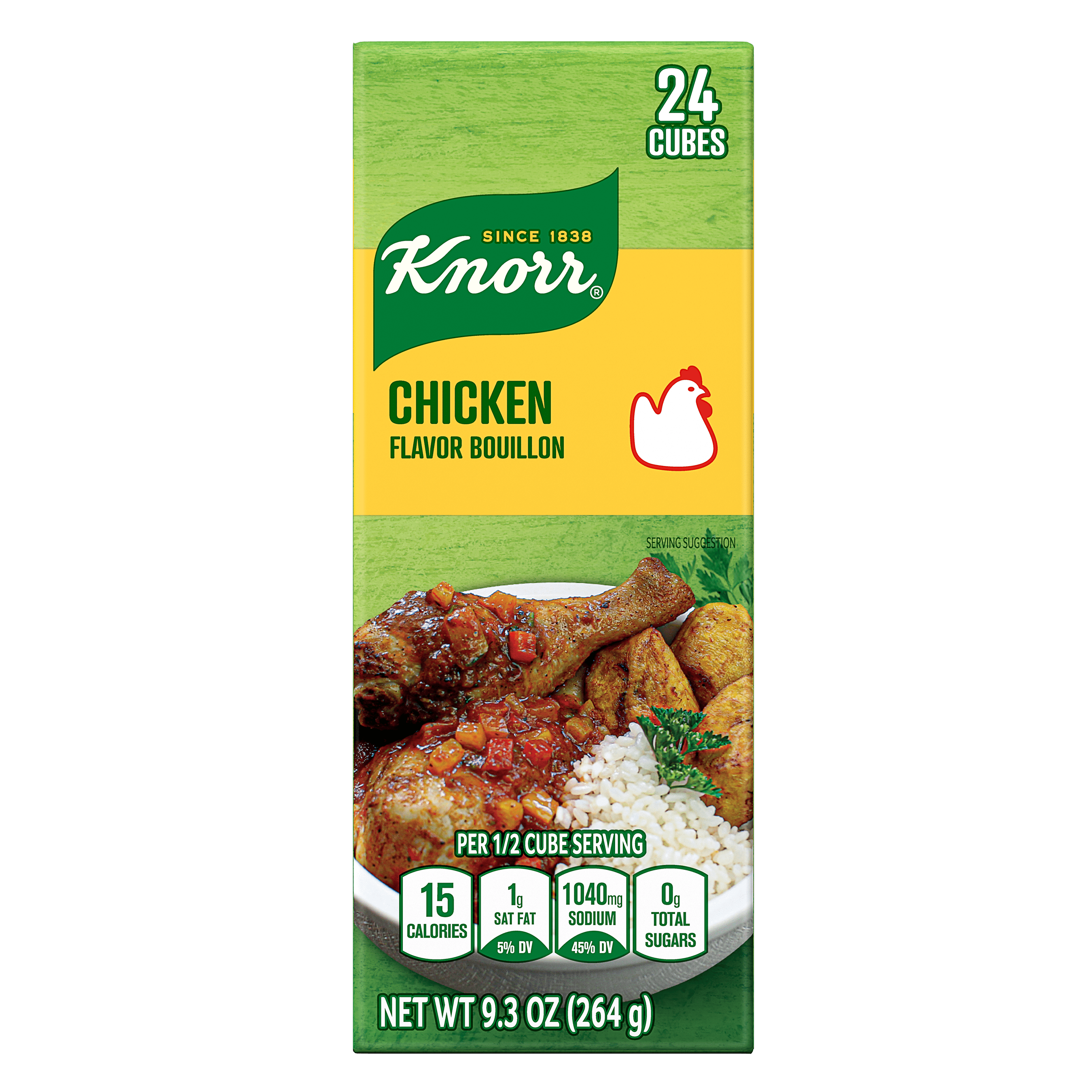 Knorr Chicken Flavor Bouillon, 9.3 oz Cubes, 24 ct