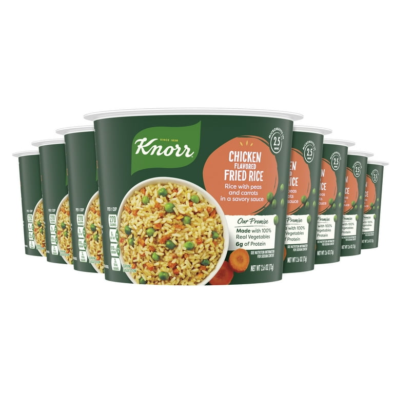 Knorr Chicken Flavored Fried Rice Packaged Meals, 2.6 oz, 8 Pack