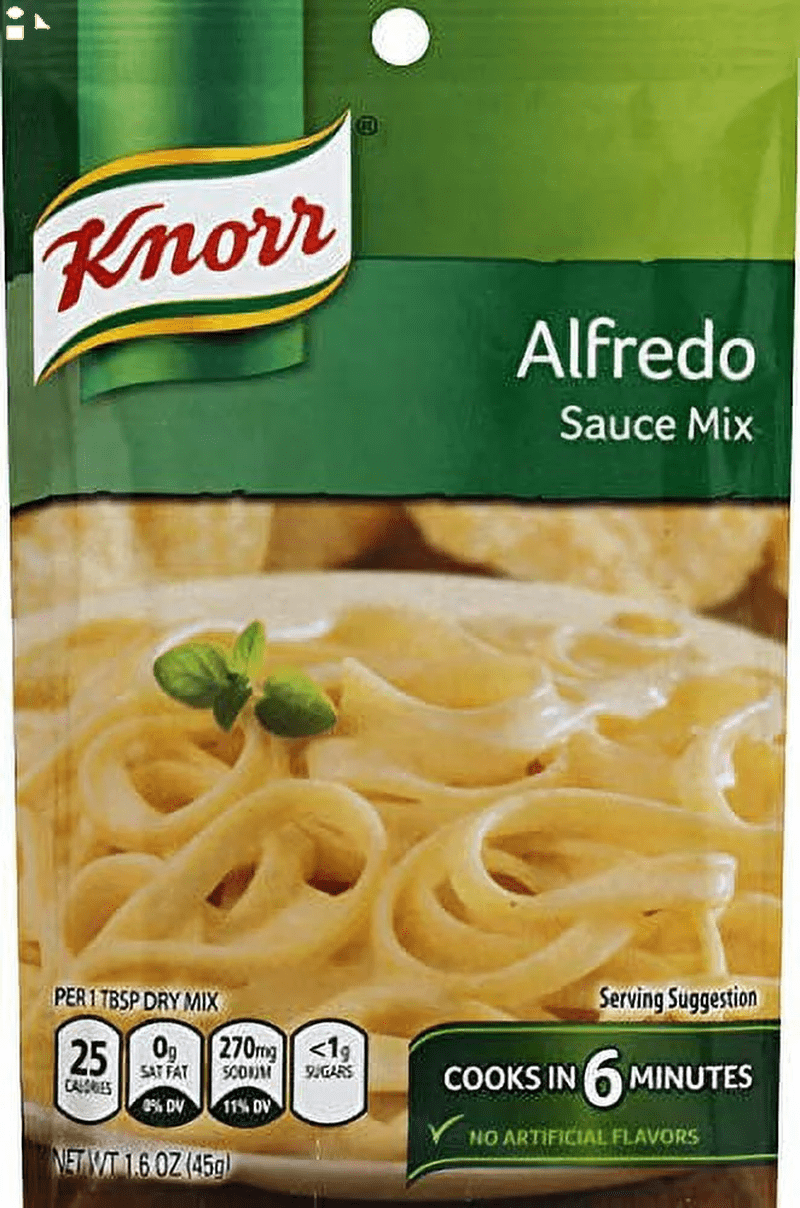 Knorr Creamy Alfredo Sauce Mix Pasta , 1.6 Oz Pouch Packing May Vary