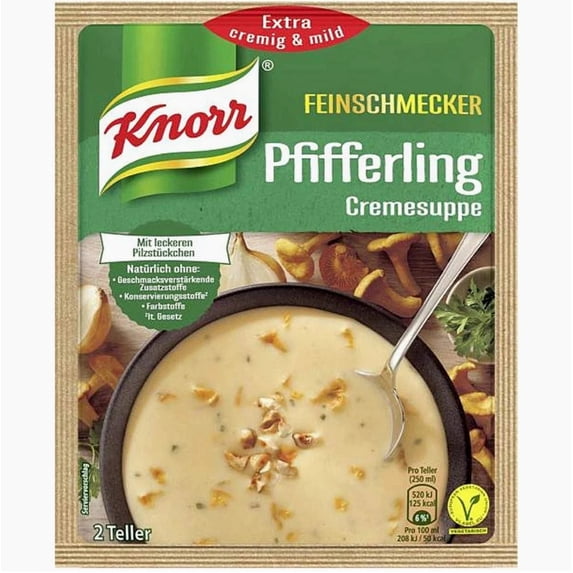 Knorr Feinschmecker Chanterelle Cream Soup (Pfifferling Cremesuppe)