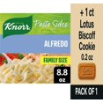 thumbnail image 1 of Knorr Fettuccine Alfredo Family Size Pasta Sides 8.8 oz - Pack of 1 & Lotus Biscoff Cookie - 0.2 Oz - 1 ct, 1 of 5