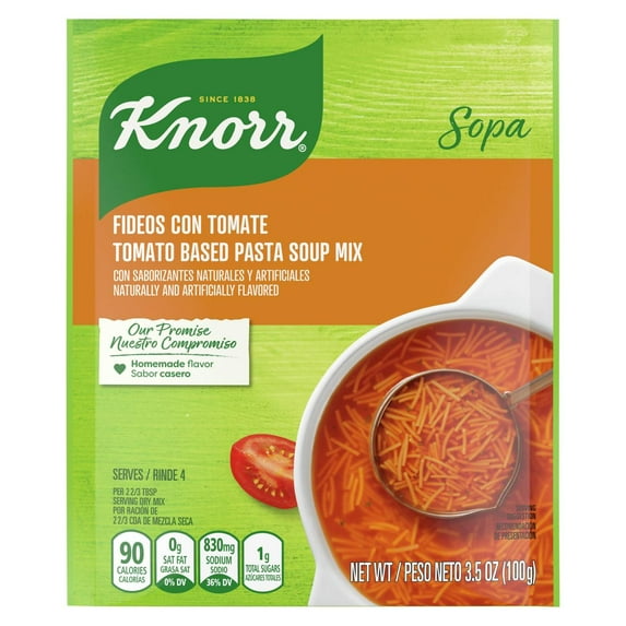 Knorr Fideo Soup Mix with Tomato - 3.5 oz (Pack of 2)