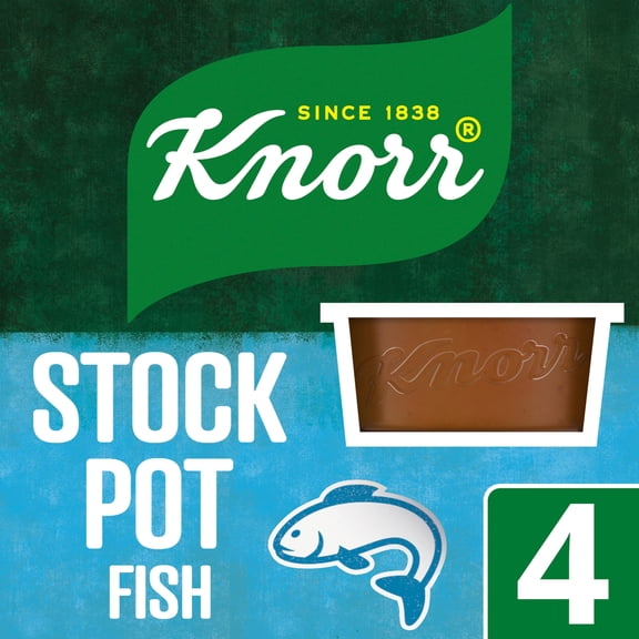 Knorr Fish Stock Pot 4 X 28G, Imported from Britain