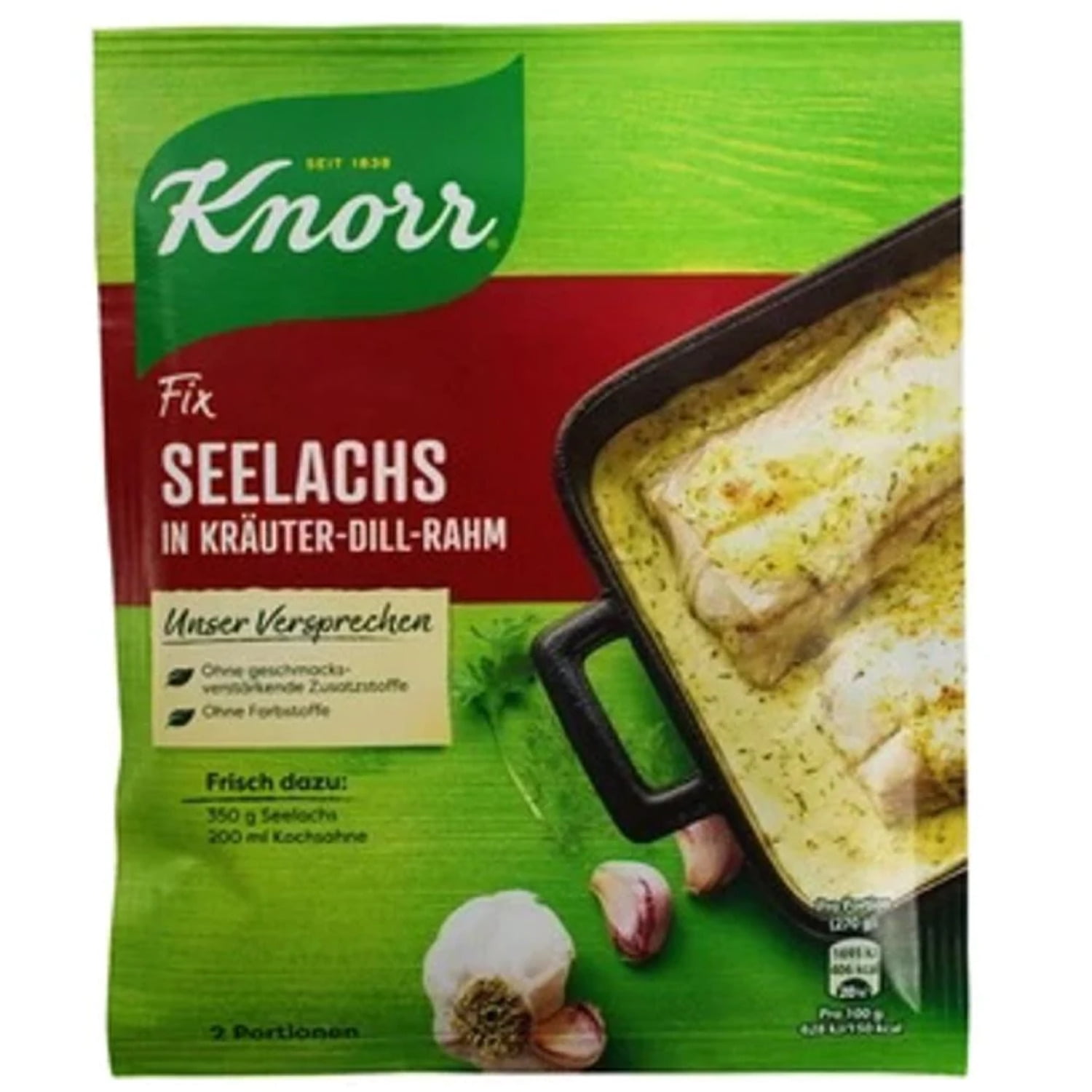 Knorr Fix Braised Meat, Pollack Fillet in Creamy Herb Sauce with Dill ...